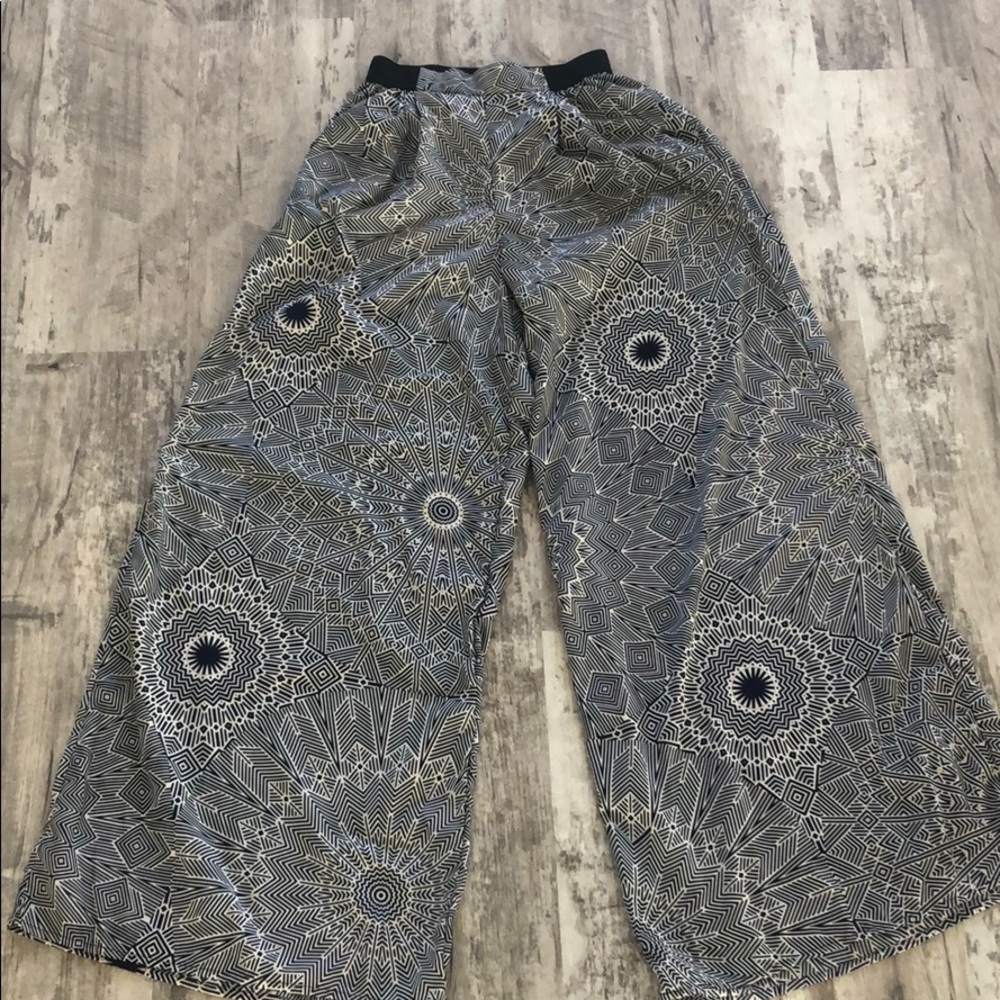 Wide Leg High Waist Patterned Pant